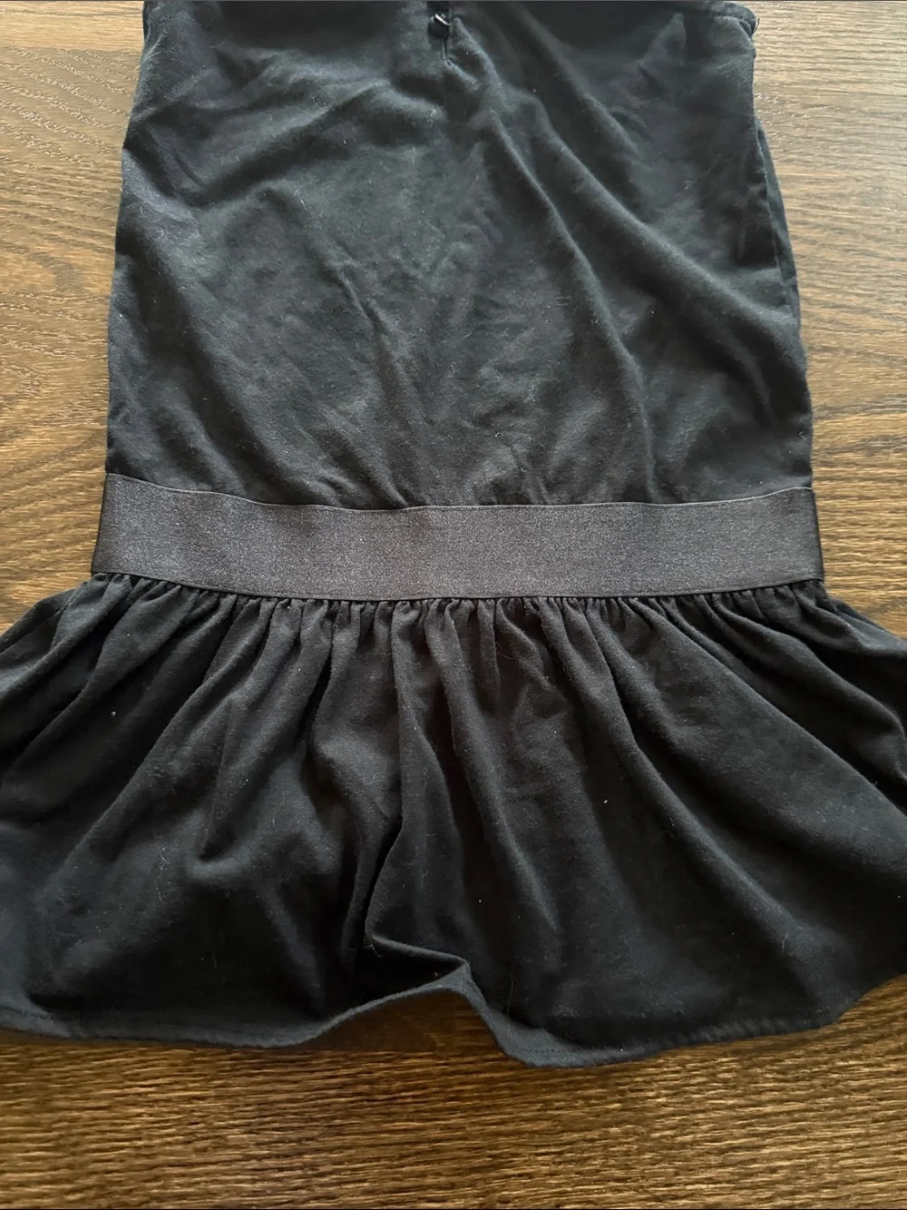 Ralph Lauren Black Sleeveless Ruffle-Neck Knit Dress